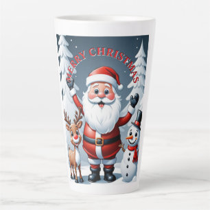 Taza De Café Latte Que tengas una festividad mágica - Feliz Navidad L