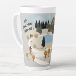 Taza De Café Latte Que tu alma respire latte mug