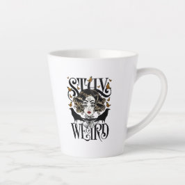 Taza De Café Latte Quédate Extraño