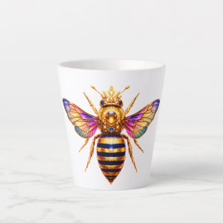 Taza De Café Latte Queen Bee With Crown
