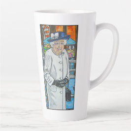 Taza De Café Latte Queen Elizabeth At Paddington Station