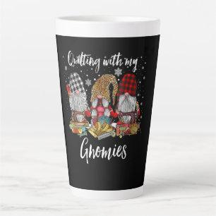 Taza De Café Latte Quilling with My Gnomies Navidades Gnomes Holiday