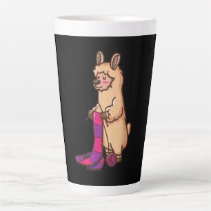 Taza De Café Latte Quilting Llama   Regalos de cumpleaños para los am
