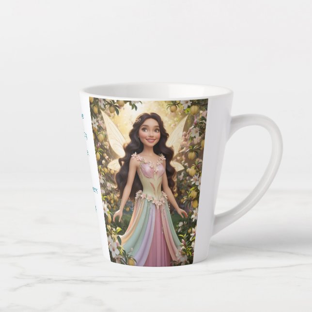 Taza De Café Latte Quince Flower Fairy (Derecha)