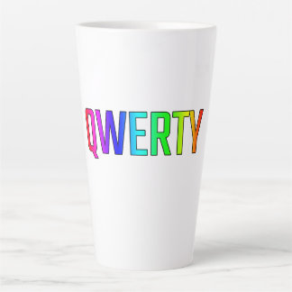 TAZA DE CAFÉ LATTE QWERTY