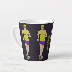 Taza De Café Latte Race Walking