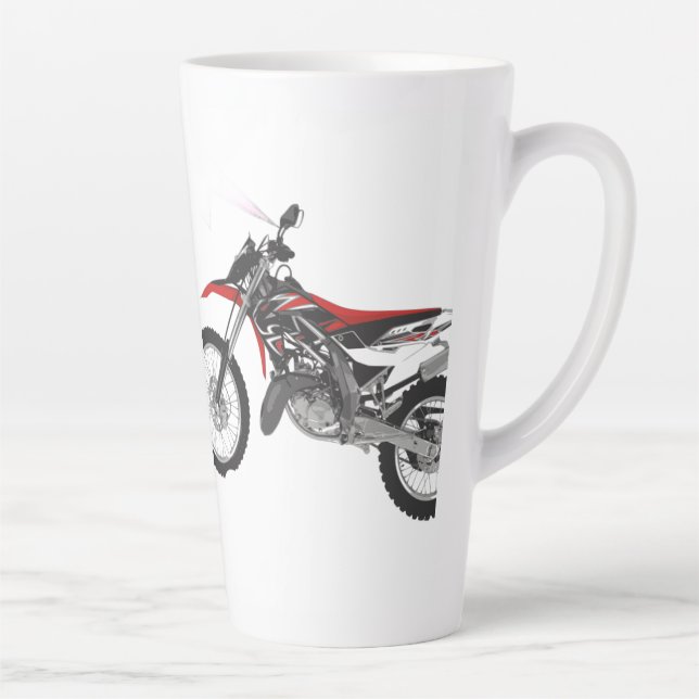 Taza De Café Latte Racing Bike Art (Derecha)