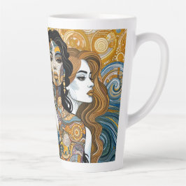 Taza De Café Latte "Radiancia unificada" Latte Mug