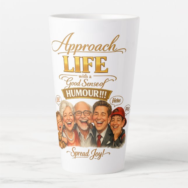 Taza De Café Latte Radiate joy (Anverso)