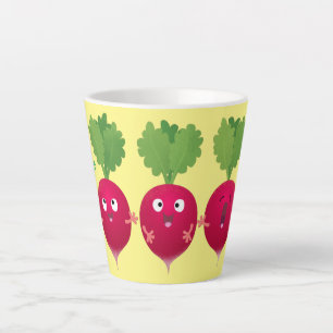 Taza De Café Latte Radios cortos cantando verduras personalizados del