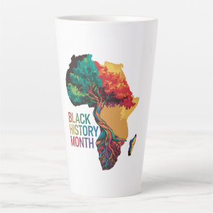 Taza De Café Latte Raíces de resiliencia