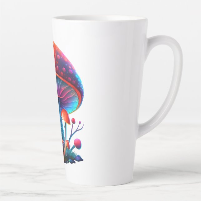 Taza De Café Latte Rainbow Amanita Muscaria Latte Mug (Derecha)