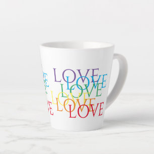 Taza De Café Latte RAINBOW LOVE Latte Mug
