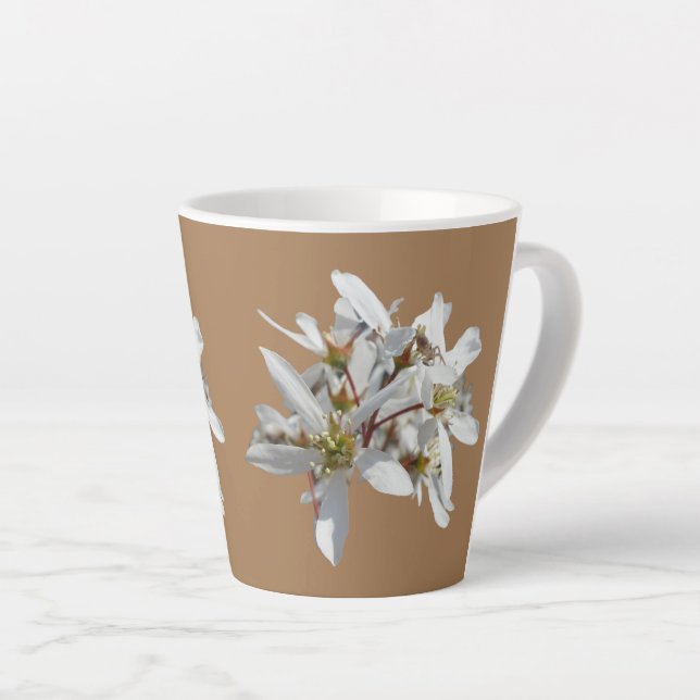 Taza De Café Latte Raisin Blossom Cust. Brown Latte Mug (Ángulo derecho)