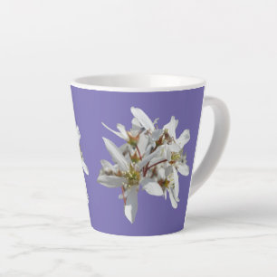 Taza De Café Latte Raisin Blossom Cust. Purple Latte Mug