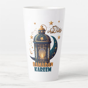 Taza De Café Latte Ramadan Kareem Mubarak Lantern ramadan 2024