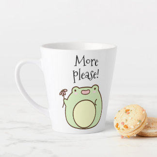 Taza De Café Latte Rana verde
