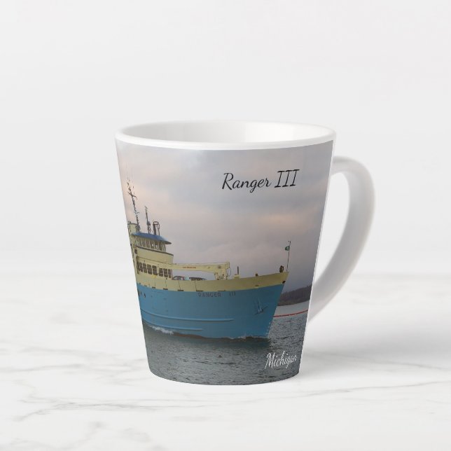 Taza De Café Latte Ranger III latte mug (Ángulo derecho)