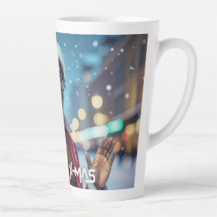 TAZA DE CAFÉ LATTE RAPPY NAVIDAD