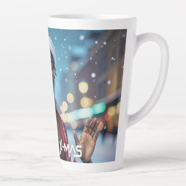 TAZA DE CAFÉ LATTE RAPPY NAVIDAD (Derecha)