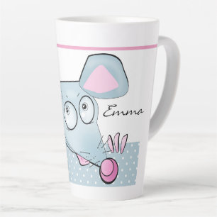 Taza De Café Latte Rata divertida, rata, Navidad