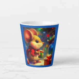 Taza De Café Latte Ratón navidad 2