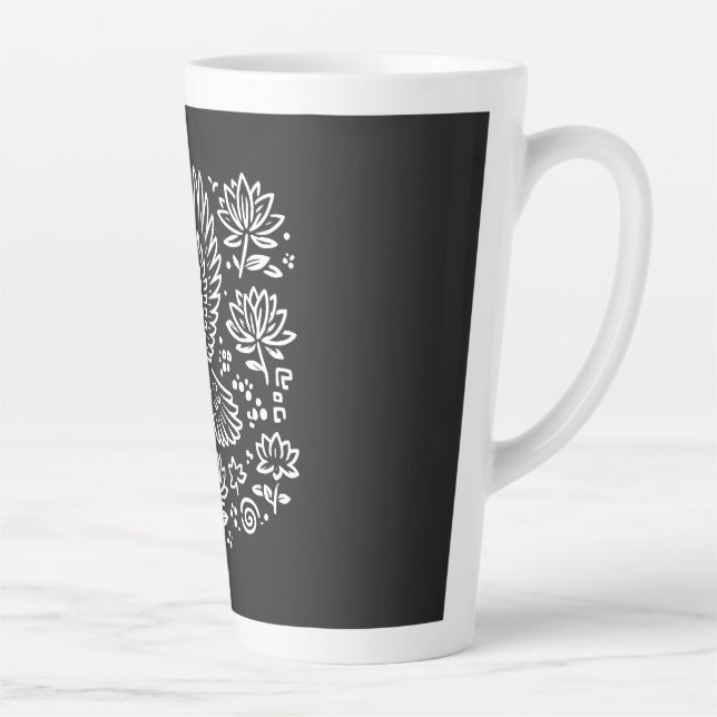 Taza De Café Latte Raven of Transformation (Derecha)