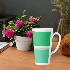 Taza De Café Latte Rayas Corilantro de berenjena verde : Paleta de pr