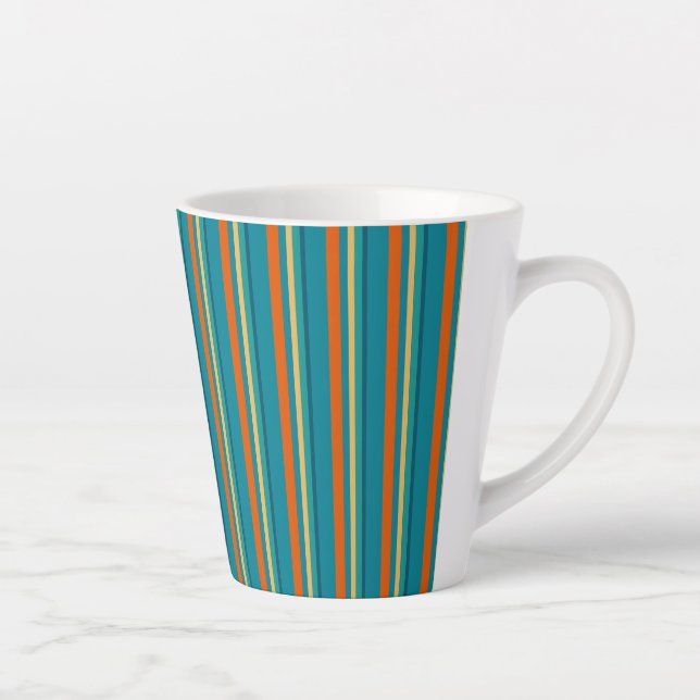 Taza De Café Latte Rayas del Suroeste 16 (Derecha)
