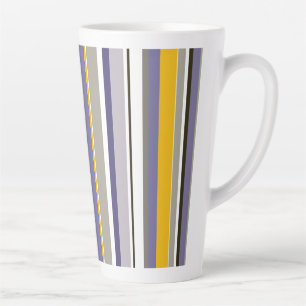 Taza De Café Latte Rayas modernas de nueva temporada