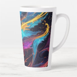 Taza De Café Latte Rayos de Luz