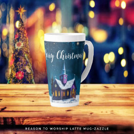 Taza De Café Latte Razón Para Adorar