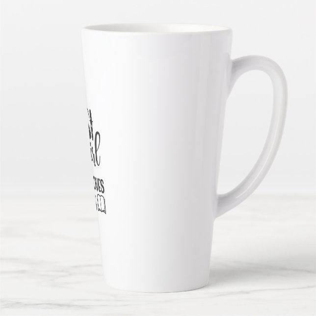 Taza De Café Latte Reading Art Just A Girl Who Loves Books (Derecha)