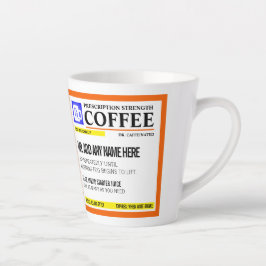 Taza De Café Latte Receta divertida de Latte Mug personalizada