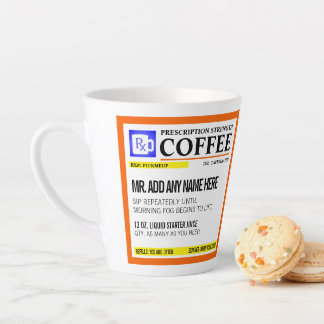Taza De Café Latte Receta divertida de Latte Mug personalizada