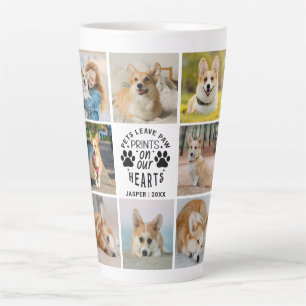 Taza De Café Latte Recuerdo conmemorativo a los Mascotas de Collage d
