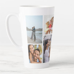 Taza De Café Latte Recuerdo moderno de varias fotos