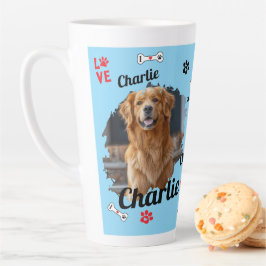 Taza De Café Latte Recuerdos Personalizados de Memorial de Perro | Ta