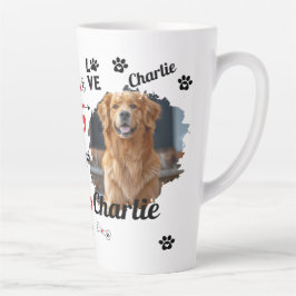 Taza De Café Latte Recuerdos Personalizados de Memorial de Perro | Ta