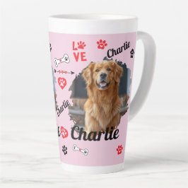 Taza De Café Latte Recuerdos Personalizados de Memorial de Perro | Ta