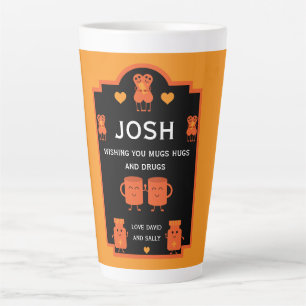 Taza De Café Latte Recuperación de la salud, recupérese pronto  