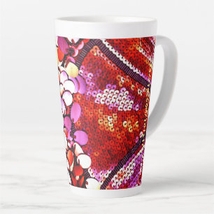 Taza De Café Latte Red Latte Mug