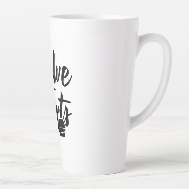 Taza De Café Latte Reducir a la mitad sus dardos (Derecha)