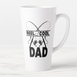 Taza De Café Latte Reel Guay Dad Fishing Tee