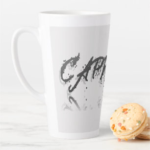 Taza De Café Latte Reflexión de Capricornio