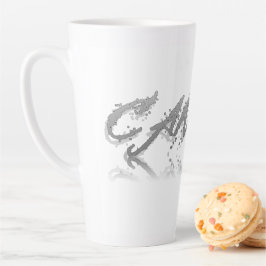 Taza De Café Latte Reflexión sobre el cáncer