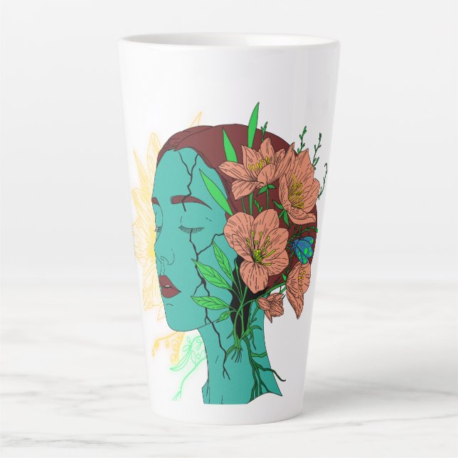 Taza De Café Latte Reflexiones dentro del trabajo gráfico (Anverso)