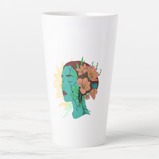 Taza De Café Latte Reflexiones dentro del trabajo gráfico (Anverso)