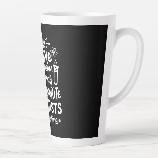 Taza De Café Latte Regalo científico | Enseño A Científicos Favoritos (Derecha)