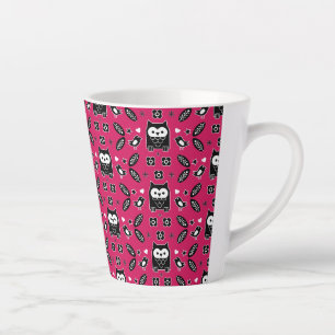 Taza De Café Latte Regalo de arte popular de búho escandinavo